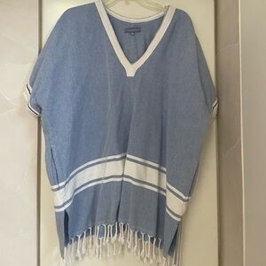 KOZA Melissa Textured Cotton Caftan Tunic Size Large